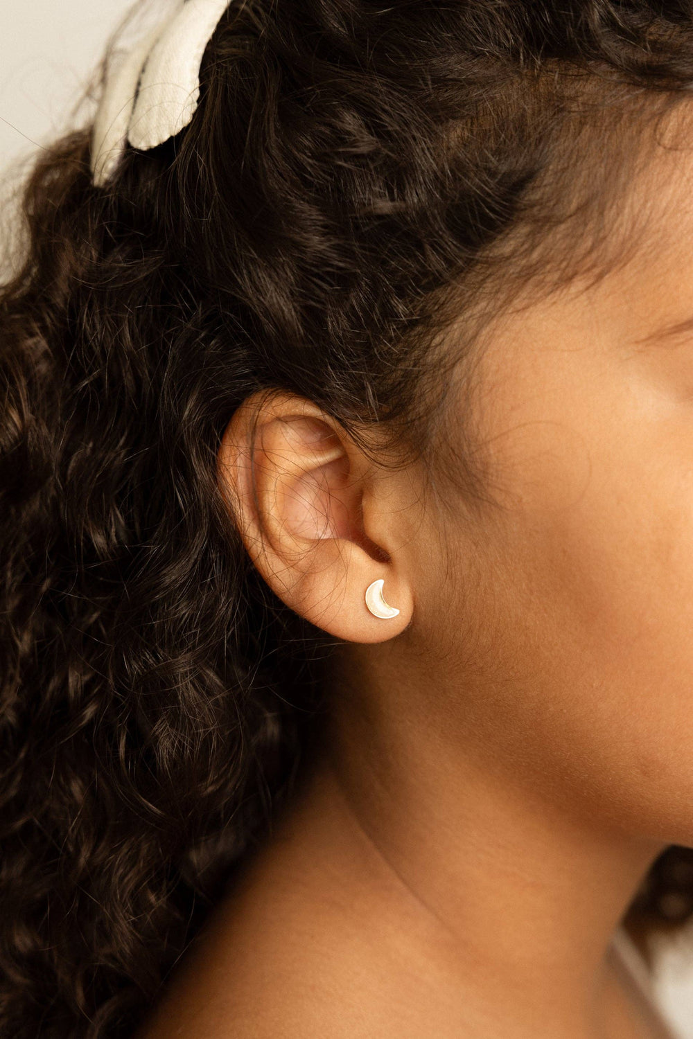 Boucles d'oreilles clous - Lune Brillante
