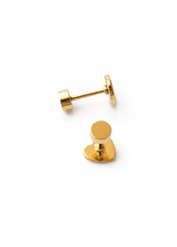 Boucles d'oreilles clous - Cœur organique
