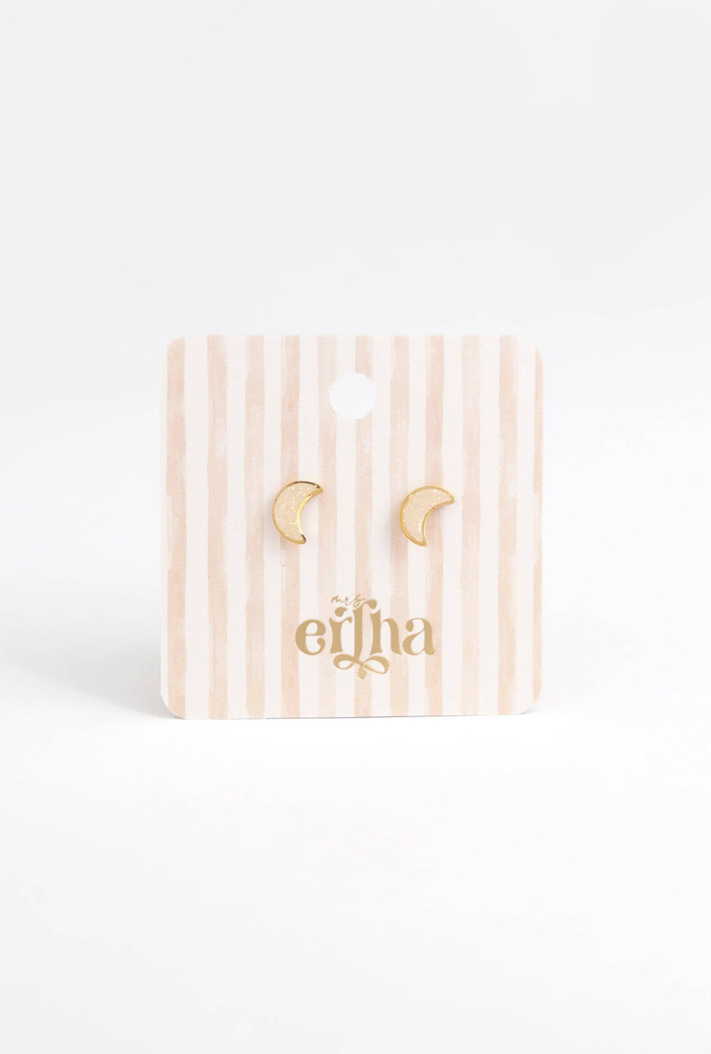 Boucles d'oreilles clous - Lune Brillante