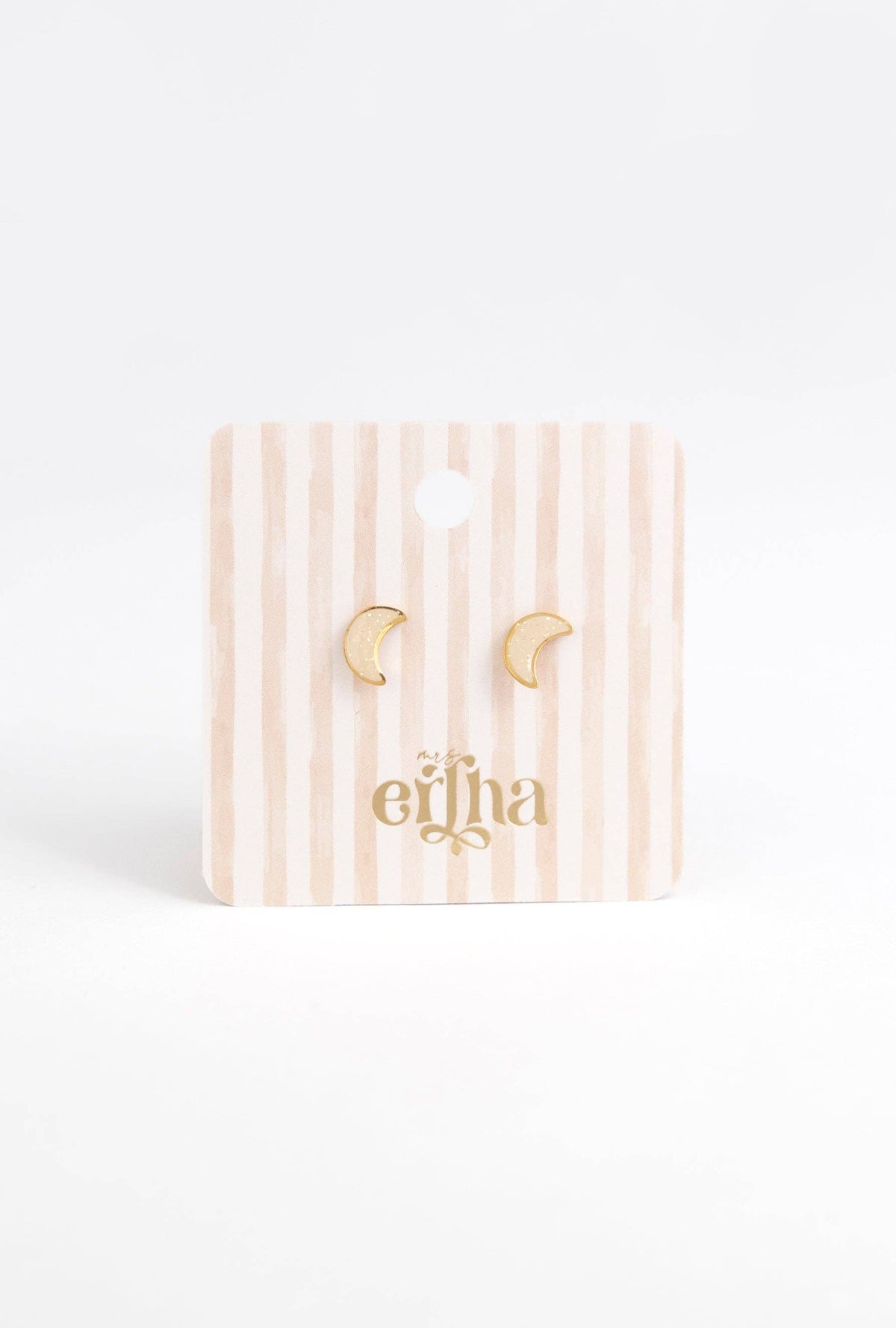 Boucles d'oreilles clous - Lune Brillante