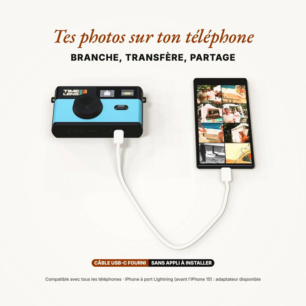 Appareil photo TimeLens® Bleu Turquoise