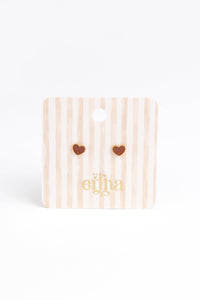 Boucles d'oreilles clous - Petit cœur