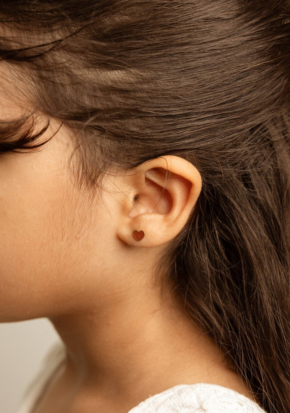 Boucles d'oreilles clous - Petit cœur