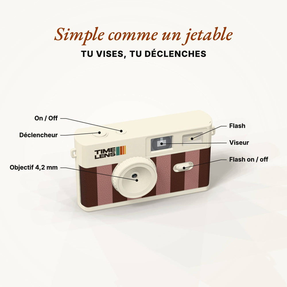 Appareil photo TimeLens® Cream Rosewood