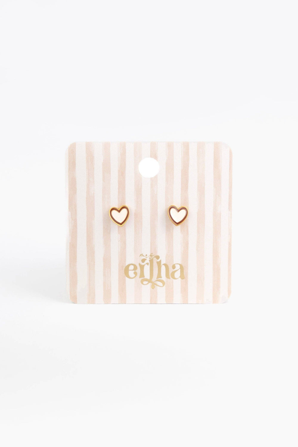 Boucles d'oreilles clous - Duo Cœur