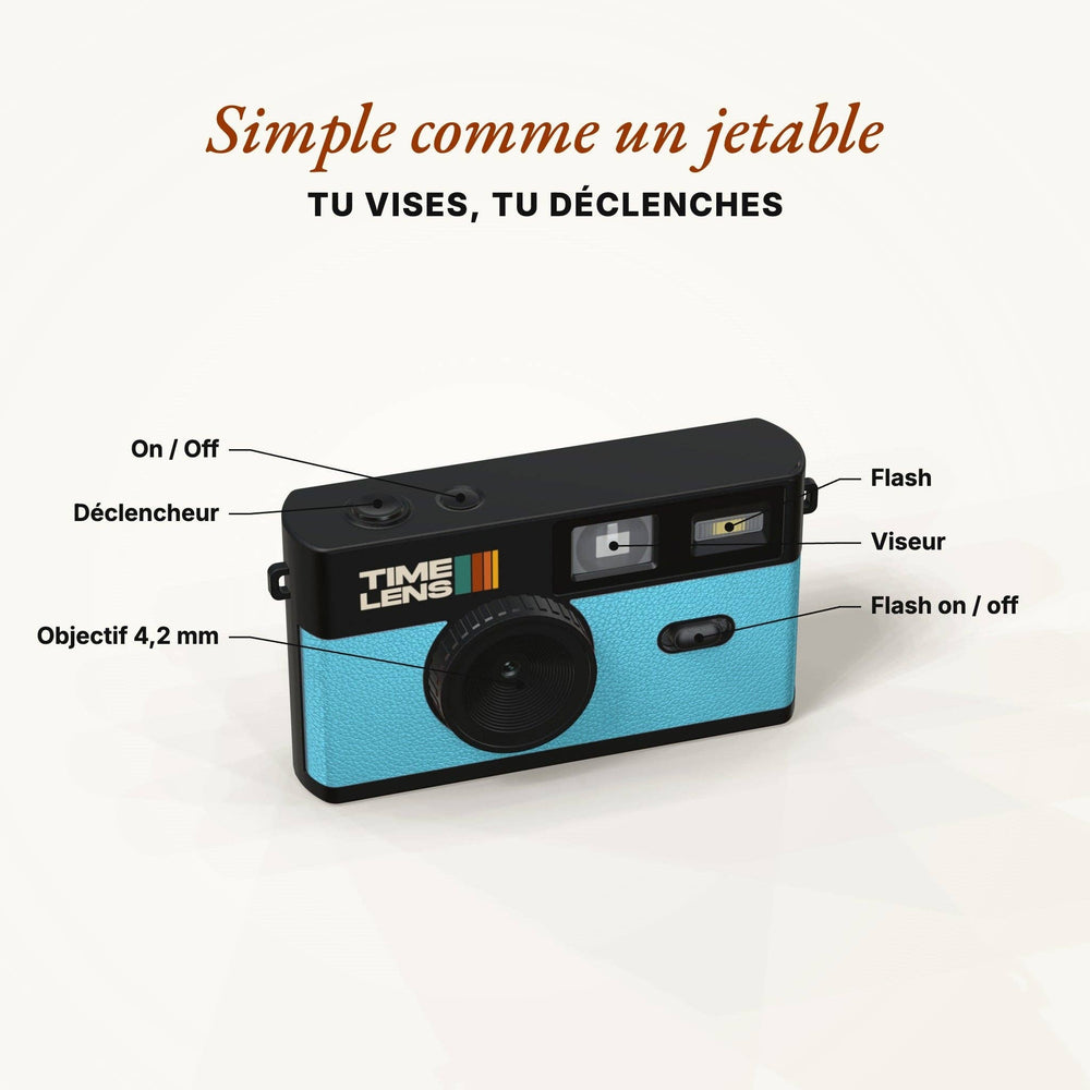 Appareil photo TimeLens® Bleu Turquoise